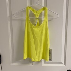 lululemon Cool RB Short Tank Top *Nulu in Electric Lemon, size 6, new with tags